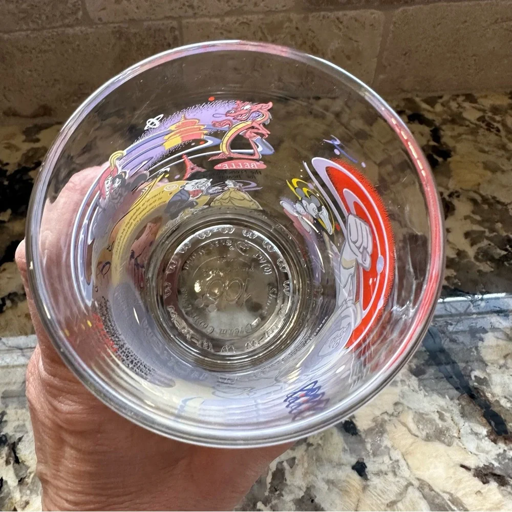 McDonald’s Disney Epcot Pixar drinking beverage Glass 100 Anniversary